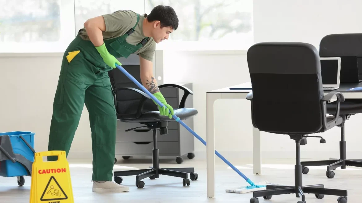 Professional office deep cleaning services by HiFi Cleaning Ajman